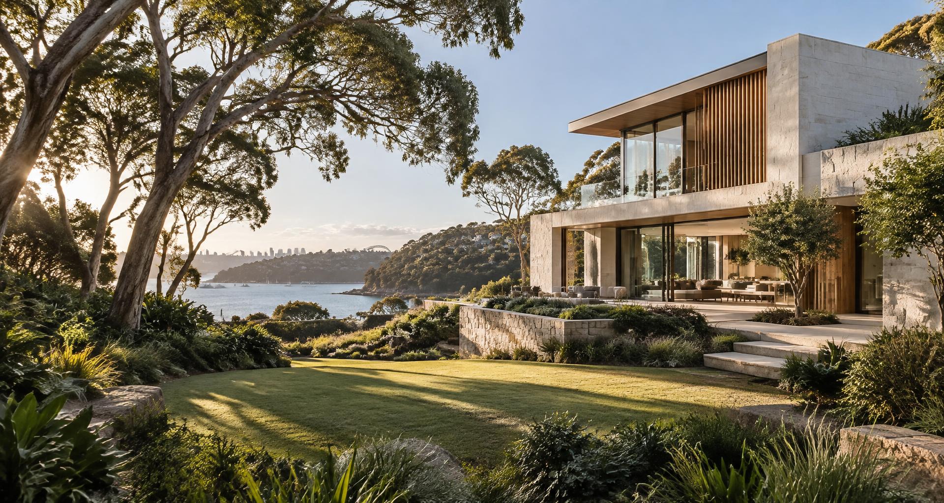 Contemporary Australian residence with landscaped gardens